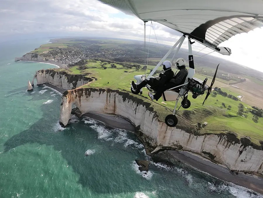 ULM over de Côte d'Albatre